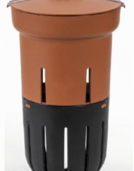 Urbalive ondergrondse wormencomposteerder terracotta in tuin