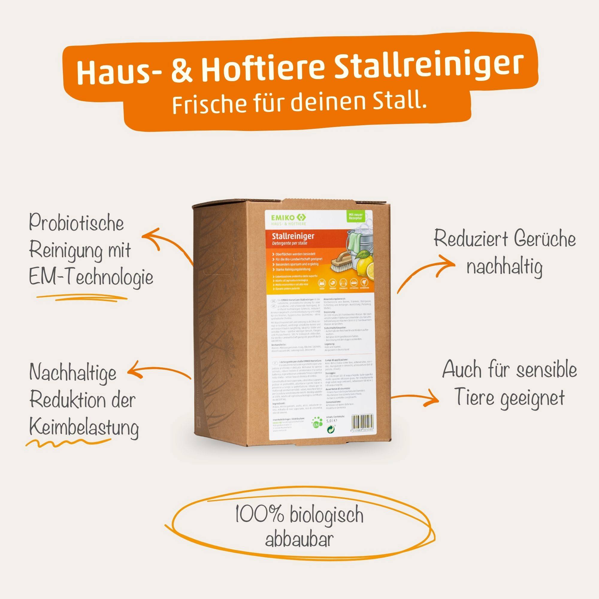 EMIKO Haus- & Hoftiere Stallreiniger - Afbeelding 6