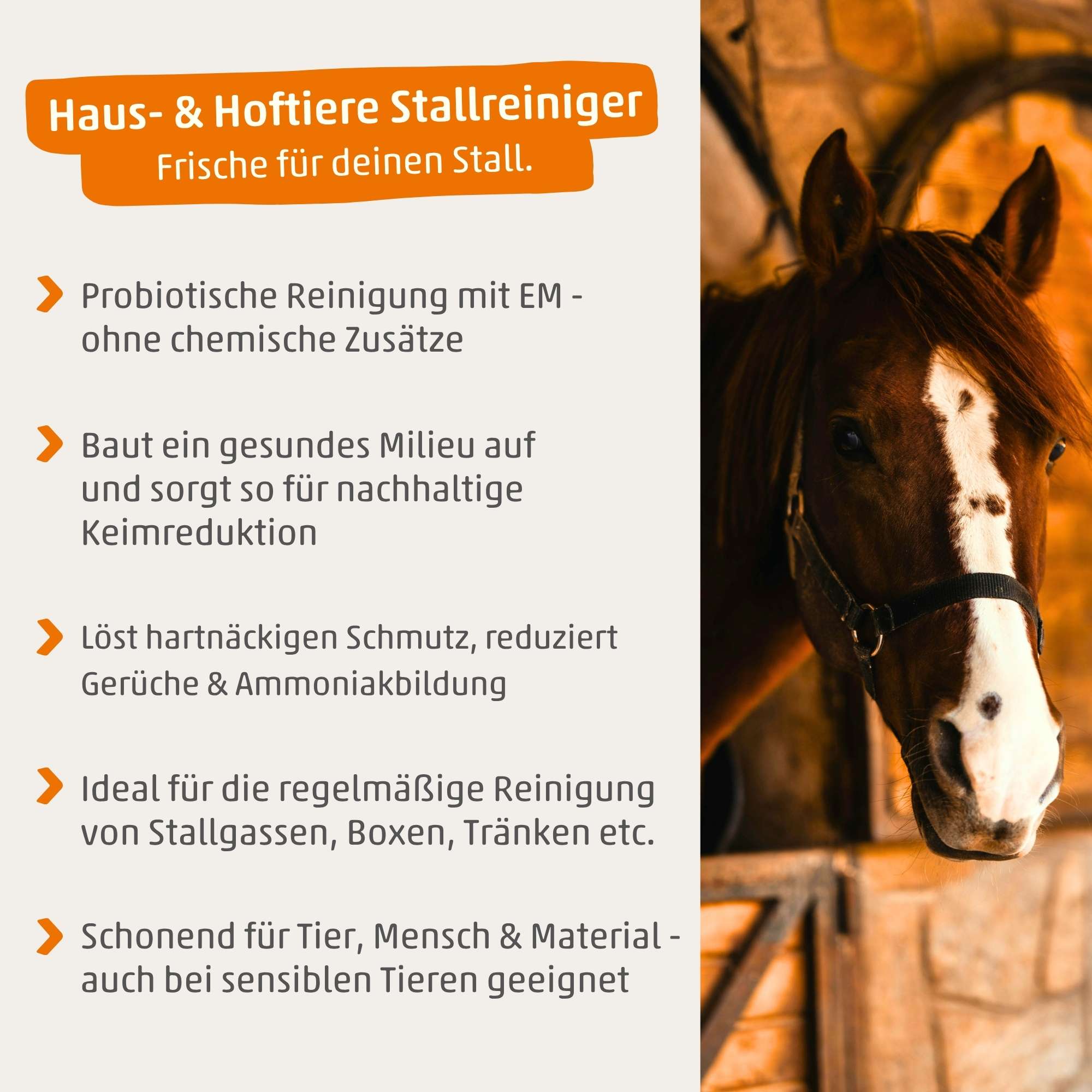 EMIKO Haus- & Hoftiere Stallreiniger - Afbeelding 4
