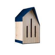 Happy Butterfly House vlinderhuisje van bamboe met petrolkleurige metalen behuizing